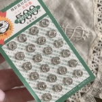 スナップボタン　シルバー　24組×2シート(48組)
