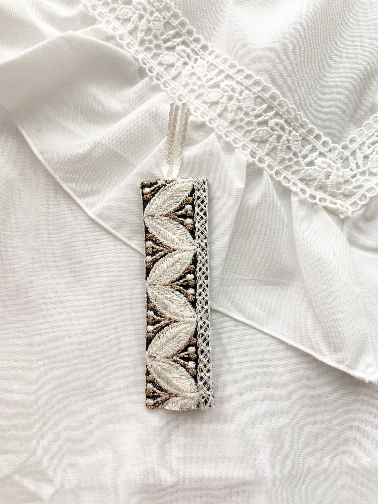 再販×4】インド刺繍リボン しおり 栞 ブックマーカー ブック