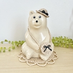 🌿 4月7日（日）20時30分〜再販開始 🌿しろくま貯金箱用　＊選べる帽子＆ポシェット　2点セット＊