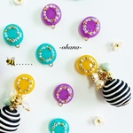 【5点】ꫛꫀꪝ✧‧˚cuteなHANAバチ🐝💕おめかしピアス/イヤリング 