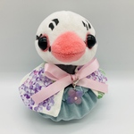 紫陽花 の ケープ セット ( 白 × ピンク ) * 文鳥 着せ替え ぬいぐるみ 用*  梅雨 アジサイ あじさい  ぬいぐるみ服 ぬい服 ぬいコス 20230401
