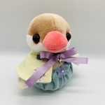 紫陽花 と 文鳥 の ケープ セット ( クリーム色 ) * 文鳥 着せ替え ぬいぐるみ 用*  梅雨 アジサイ あじさい  ぬいぐるみ服 ぬい服 ぬいコス 20230401