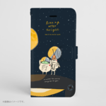 「光を追いかけるムシ」Original手帳型iPhoneケース