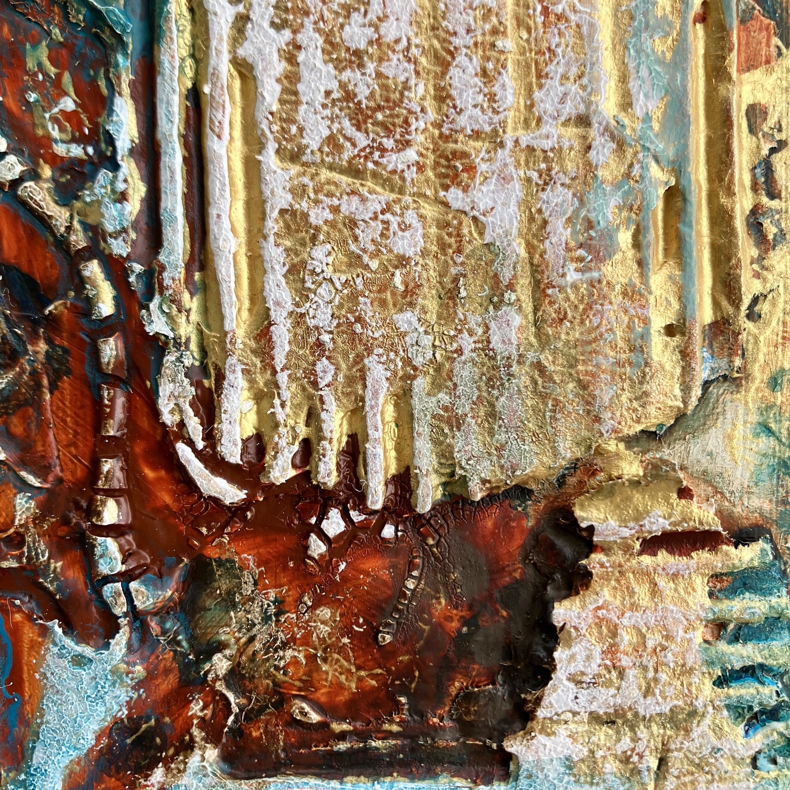 wall」2枚組 絵画 原画 アクリル画 テクスチャーアート - shop wishi 