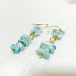 ラリマー  さざれ石ピアス