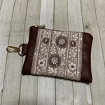 ＊数量限定＊フェイクレザー【インド刺繍ブレード】フラットポーチ