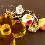 saly☆かわいいー！お花のバッグチャーム