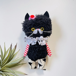 【6036番】立っちの黒猫chanぬいぐるみ