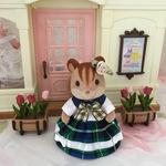 シルバニアファミリー＊お母さんのお洋服＊紺緑