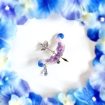 💠紫陽花💠弓矢のイヤーカフ