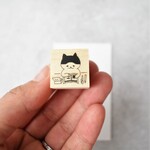 スタンプペタペタねこ「にぼし」　meganehankoのスタンプ