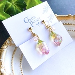  【春色鉱石】　イヤリング/ピアス　レジンアクセサリー