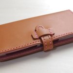 牛ヌメ革 Xperia z5カバー(ポケット付)限定品！