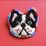 [オーダー品]ブルドッグブローチのミニサイズ版