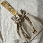 再3）刺繍リボンワンハンドル巾着