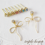 ♡ふんわりリボンピアス♡