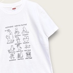 ２９・Tシャツ「カロリー消費量の目安」ホワイト