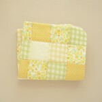 【受注制作】滑り止め付ミモザのカフェマット41×49cn（ミモザ柄）パッチワークのペット用マット