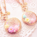 パステル花時計３【バッグチャーム】
