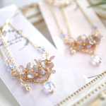 ライラックのネックレス(ディップアート)