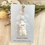 【完成品】桜うさちゃんマシュマロキーホルダー♪