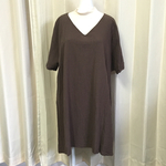 ゆったり  シワ加工ワンピース。