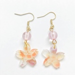 赤系・桜の和柄ピアス / イヤリング