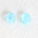 空と雲と風のワルツ〔ノンホールピアス / イヤリング /チタンピアス/シンプル / レジン鉱石〕       