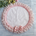 ワンコ用カフェマット♡ロマンティックレース✧︎ピンク46cm 現品限り