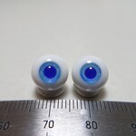No.119 【10mm】 小さな グラスアイ ドールアイ ハンドメイドドール 材料　約10.0mm/9.9mm（青系）