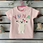 ふわふわもこもこのしろくまTシャツ