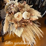 Antique White キングプロテア&ピオニーbouquet ピンクゴールド