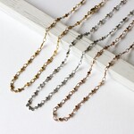 長さオーダー可☆金属アレルギーの方にも◎サージカルステンレス ハートチェーンネックレス ハンドメイド