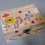 木製ジュエリーボックス　シャビーシック　裁縫箱　小物入