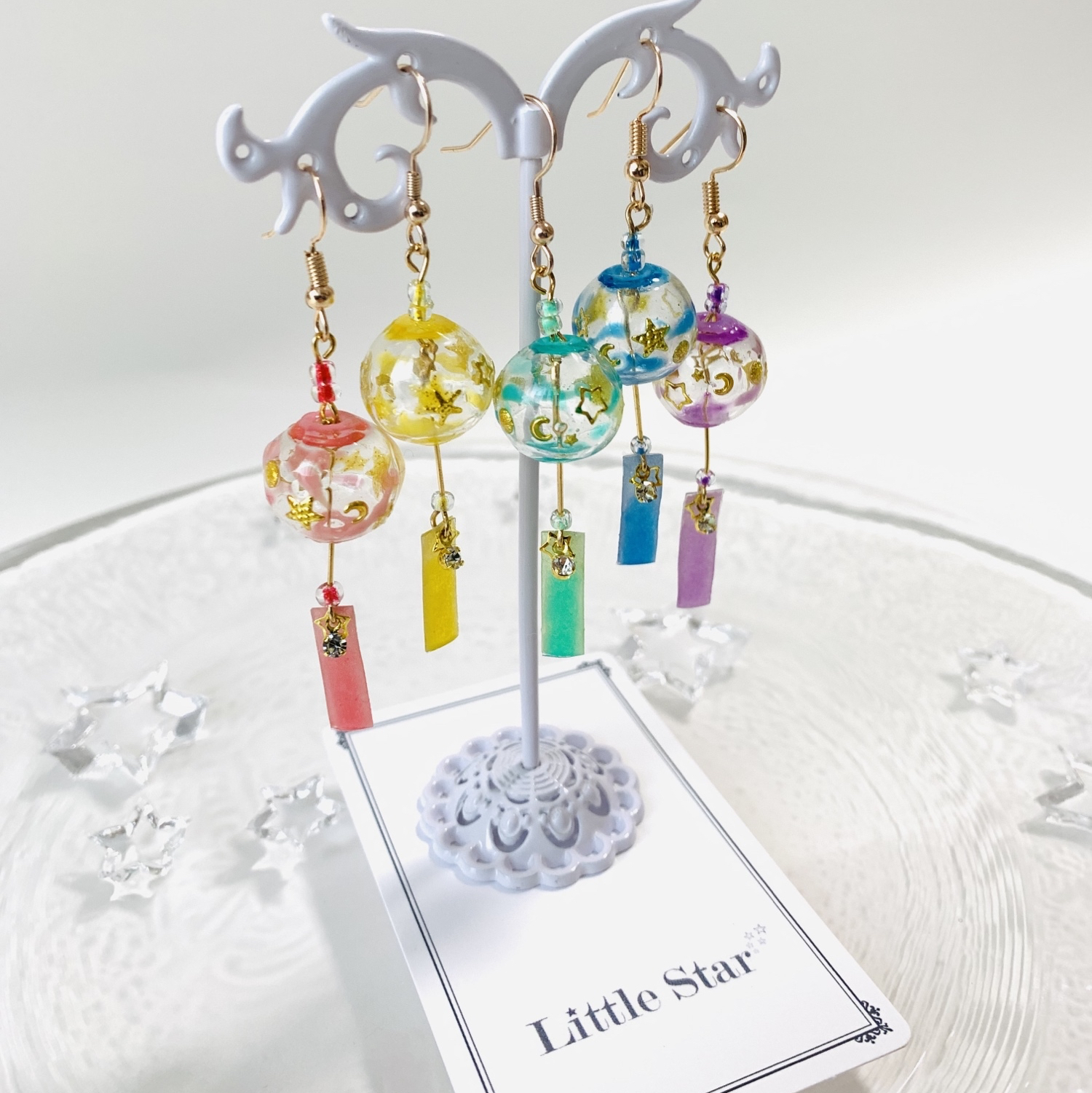 星と月の風鈴ピアス - Little-star1 | minne byGMOペパボ 国内最大級の