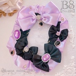   硬質ケース❤︎硬貨ケース❤︎トレカケース❤︎硬化ケース❤︎B8❤︎デコ❤︎ブラック 黒 パープル 紫❤︎くまのみみ。🧸❤︎【226】❤︎.*