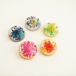 flower crystal brooch