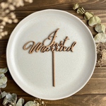 ケーキトッパー　結婚式　ウエディング　Just married