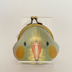 《完成品》《オカメインコ　シナモン♀》のがまぐち小