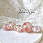花玉ヘアクリップ《桜ピンク》