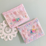 fafalove1110様　ハンドメイド　ゆめかわうさぎシャカシャカ移動ポケット　リバティラミネート  