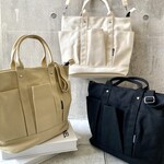 ビッグキャンバストートバッグ ポケット ショルダー付き デイリー使い ハンドバッグ