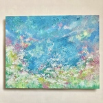 bloom＊31.8×41㎝　絵画　原画　アクリル画　テクスチャーアート　風景画