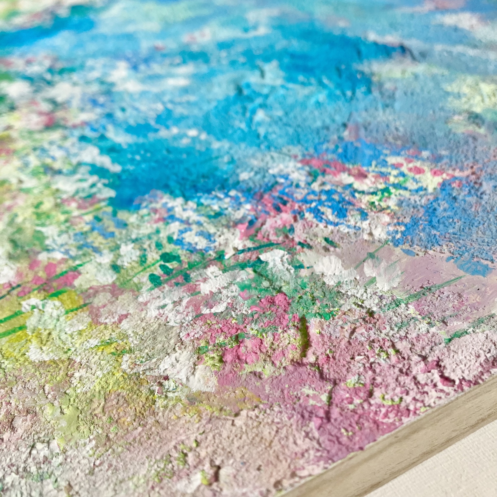 bloom＊31.8×41㎝ 絵画 原画 アクリル画 テクスチャーアート