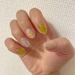 pistàcchio×nuance きらきらトレンドネイル💅