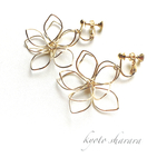 ＊Bigwireflower＊ピアス/イヤリング