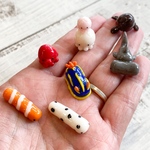 海の生き物　④　7点セット　ウミウシ　アシカ　クラゲ（親子）　タコ　シュモクザメ　ニシキアナゴ　チンアナゴ