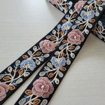 〖50cm〗インド刺繍リボン <商品No.509 くすみパープル> 