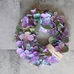 雨上がりの紫陽花のリース ★23cm antique purple　