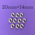 importアクリルチェーンパーツ　ゴールド×アイボリー　10個入り
